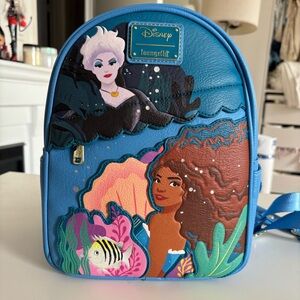 Disney Loungefly The Little Mermaid - Live Action Film Backpack - NWOT